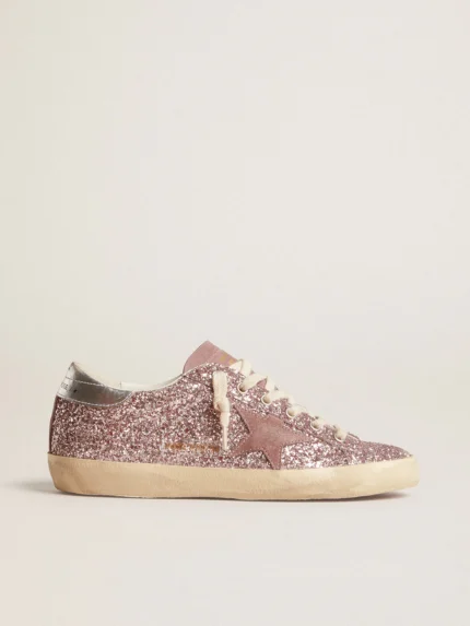 Super-Star LTD con purpurina, estrella de ante y refuerzo del talón plateado